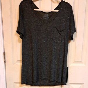 Faded Glory Women's Gray T-Shirt with Pocket